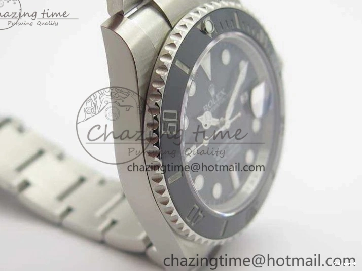 116610 Best 1:1 Edition Submariner 904L Bracelet Case SS Black SA3135 GMF And LN Ceramic 0111